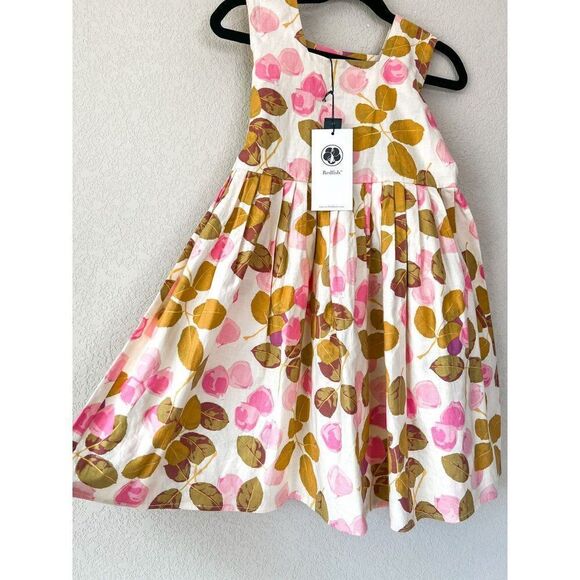 NWT! Redfish Kids Dolce Dress Watercolor Rose Petals Size 3 - Picture 2 of 7